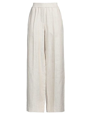 BRUNELLO CUCINELLI Casual pants Beige 100% Linen
