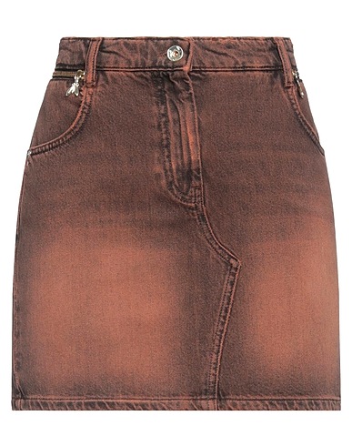PATRIZIA PEPE Denim skirt Chocolate brown 100% Cotton