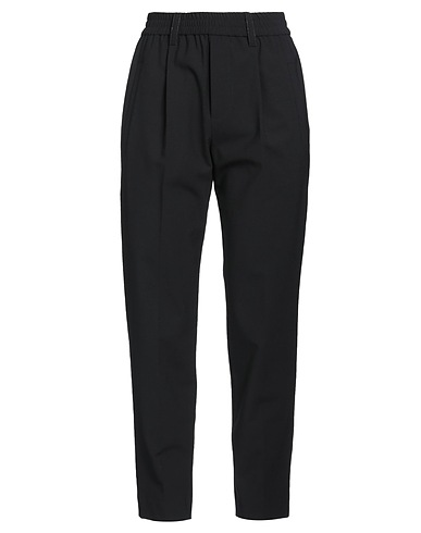 BRUNELLO CUCINELLI Hosen Schwarz 75% Schurwolle, 23% Polyamid, 2% Elastan