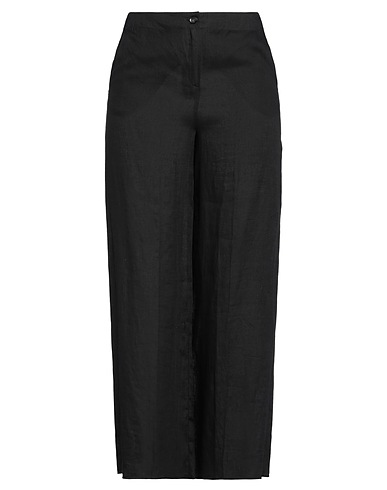 I BLUES Casual trouser Black 100% Linen