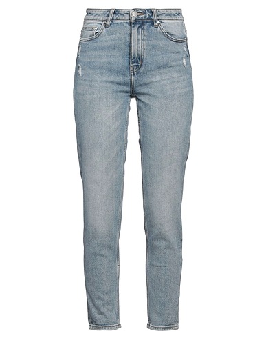 MET JEANS Denim trousers Blue 99% Cotton, 1% Elastane