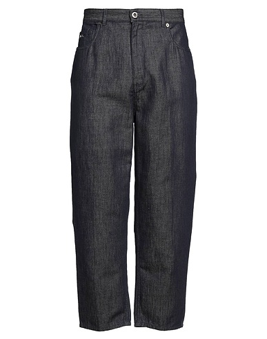 EMPORIO ARMANI Denim pants Blue 58% Cotton, 42% Linen