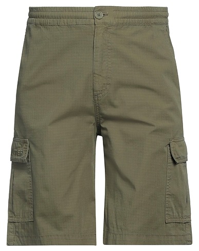 IUTER Shorts & Bermuda Verde militare 100% Cotone