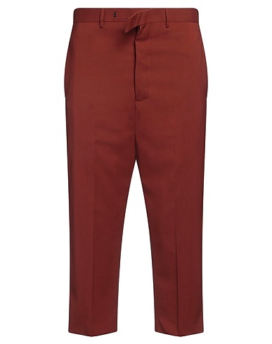 RICK OWENS Casual pants Chocolate brown 100% Virgin Wool
