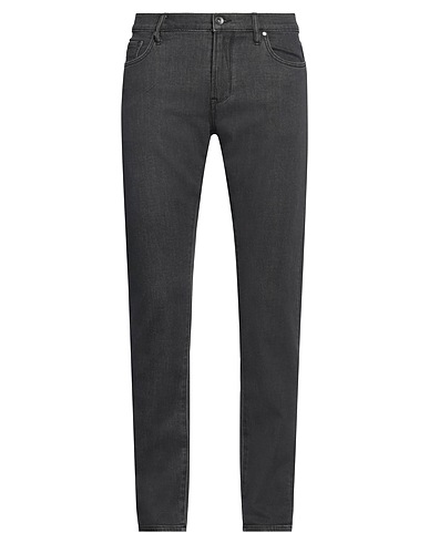 JOHN VARVATOS Denim trousers Charcoal 98% Cotton, 2% Elastane