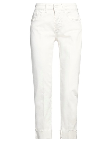 VICOLO Denim pants DENIM COUTURE White 92% Cotton, 6% Elastomultiester, 2% Elastane