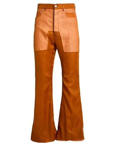 RICK OWENS Casual trouser Tan 100% Cotton