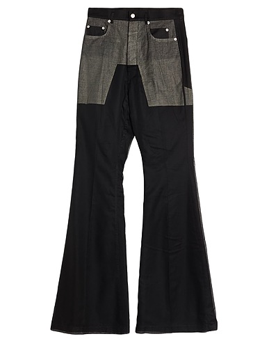 RICK OWENS パンツ ブラック コットン 100%