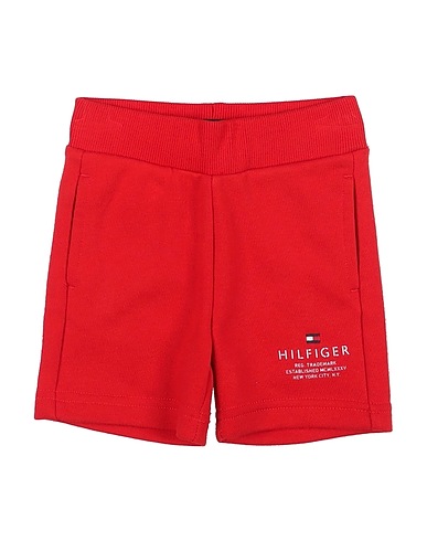 TOMMY HILFIGER Shorts & Bermuda Red 50% Organic cotton, 38% Cotton, 12% Polyester