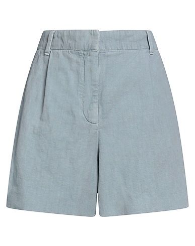 BRUNELLO CUCINELLI Shorts & Bermuda Light blue 60% Cotton, 40% Linen
