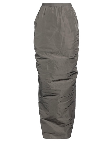 RICK OWENS ロングスカート グレー ポリエステル 100%