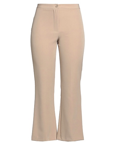RITA LEVI CASHMERE Casual trouser Beige 89% Polyester, 11% Elastane