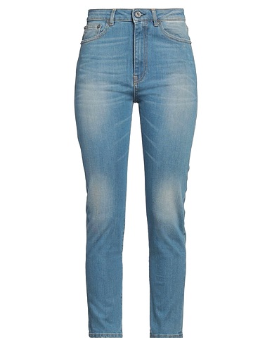 OTTOD'AME Denim trousers Blue 99% Cotton, 1% Elastane