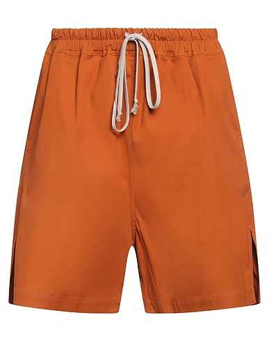 RICK OWENS Shorts & Bermuda Tan 97% Cotton, 3% Elastane