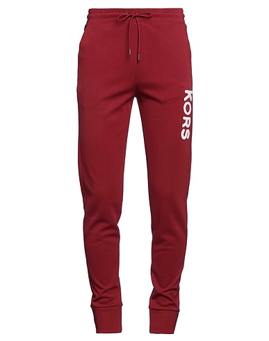 MICHAEL KORS MENS Casual trouser Brick red 75% Cotton, 25% Polyester