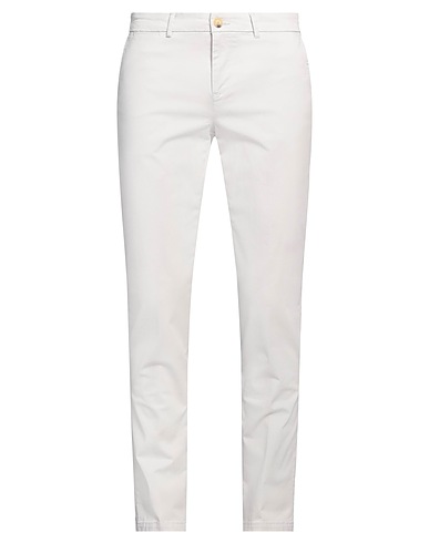 MANUEL RITZ Casual pants Light grey 98% Cotton, 2% Elastane