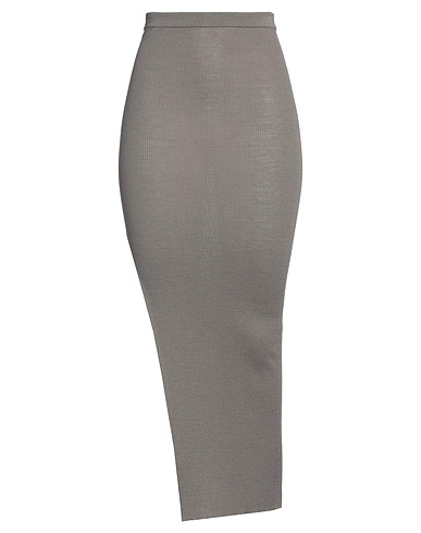 RICK OWENS Maxi Skirts Lead 97% Virgin Wool, 2% Polyamide, 1% Elastane