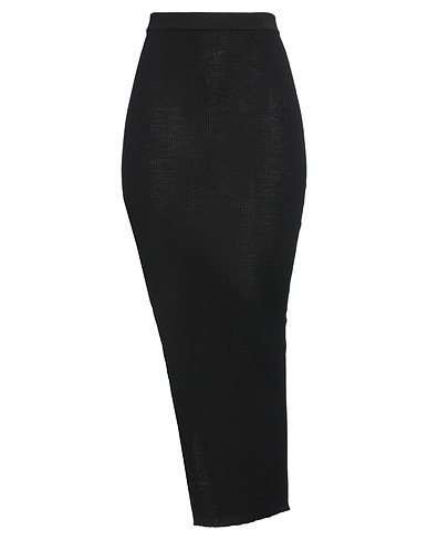 RICK OWENS Gonna lunga Nero 97% Lana Vergine, 2% Poliammide, 1% Elastan