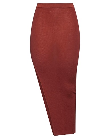 RICK OWENS Long skirt 97% Virgin Wool, 2% Polyamide, 1% Elastane