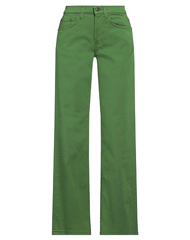 DONDUP Casual trouser Green 92% Cotton, 6% Elastomultiester, 2% Elastane