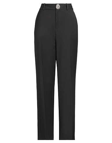 AREA Casual trouser Charcoal 99% Virgin Wool, 1% Elastane