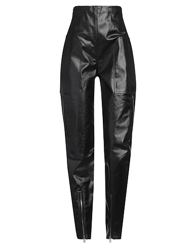 RICK OWENS Denim trousers Black 91% Cotton, 6% Elastomultiester, 3% Rubber
