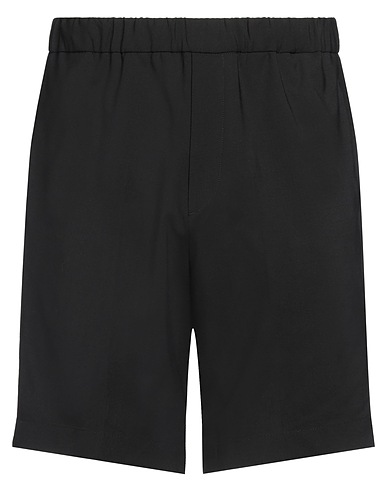 BE ABLE Shorts & Bermuda Black 95% Virgin Wool, 5% Elastane