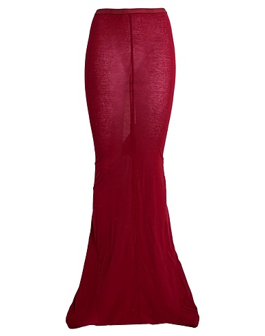 RICK OWENS Maxi Skirts Brick 96% Cupro, 4% Elastane