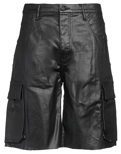 PURPLE Denim shorts Black 98% Cotton, 2% Lycra®