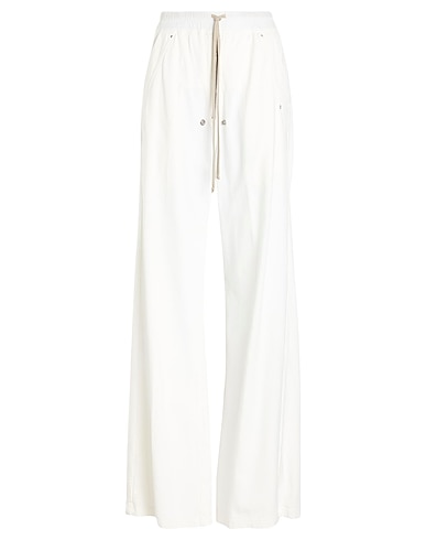 DRKSHDW by RICK OWENS Casual trouser White 100% Cotton, Elastane