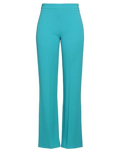 SARTORIA 74 Casual trouser Turquoise 79% Acetate, 21% Viscose