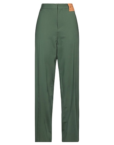 ACT N°1 Pantalone Verde militare 95% Lana, 5% Elastan