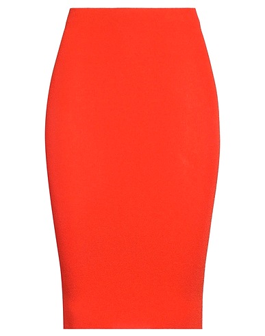 LANEUS Midi skirt Orange 83% Viscose, 17% PBT - Polybutylene terephthalate