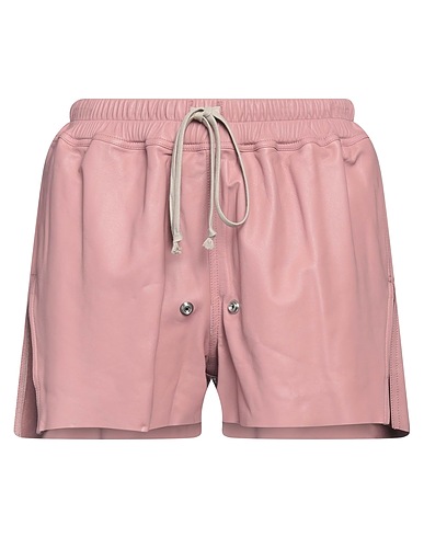 RICK OWENS Shorts & Bermuda Antique rose Leather