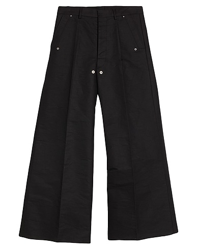 RICK OWENS Casual trouser Black 100% Cotton, Buffalo Horn