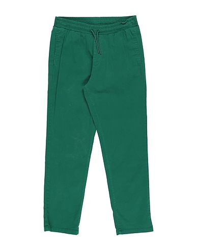 KENZO KIDS Casual trouser Green 98% Cotton, 2% Elastane