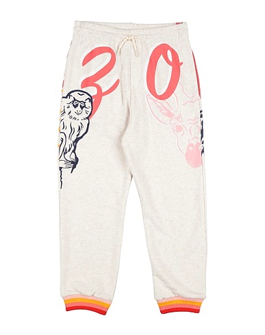 KENZO KIDS Casual trouser Ivory 100% Cotton, Polyester, Elastane