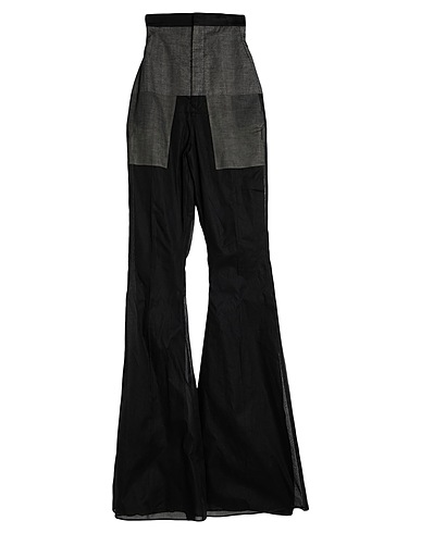 RICK OWENS Casual trouser Black 100% Cotton