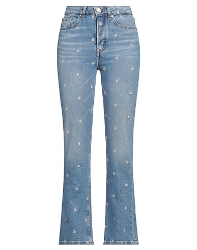 MAJE Denim trousers Blue 99% Cotton, 1% Elastane