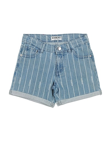 ICEBERG Shorts jeans Blu 98% Cotone, 2% Elastan