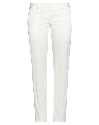 GRIFONI Casual trouser Ivory 97% Cotton, 3% Elastane