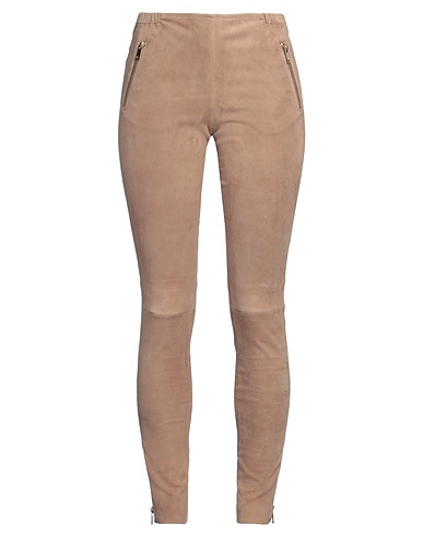 NOVE Leather pant Taupe 100% Ovine leather