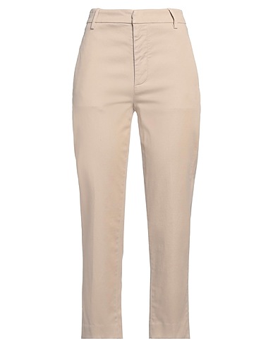 DONDUP Casual trouser Beige 68% Cotton, 27% Lyocell, 5% Elastane