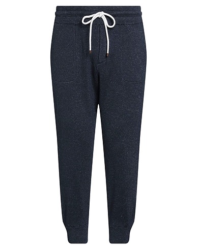 BRUNELLO CUCINELLI Casual pants Navy 75% Cotton, 25% Linen