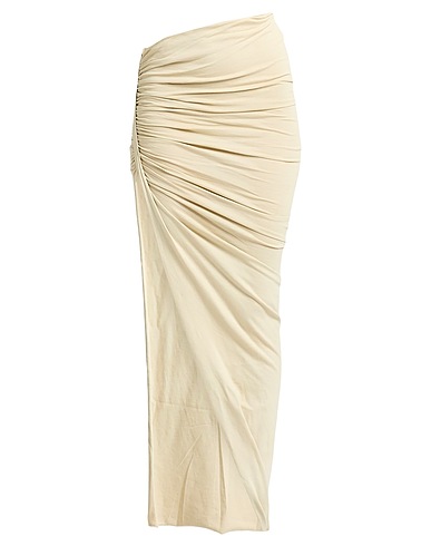 DRKSHDW by RICK OWENS Long skirt Beige 100% Cotton
