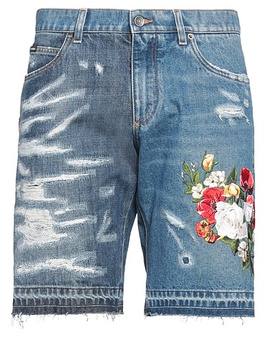 DOLCE&GABBANA Denim shorts Blue 90% Cotton, 10% Polyester