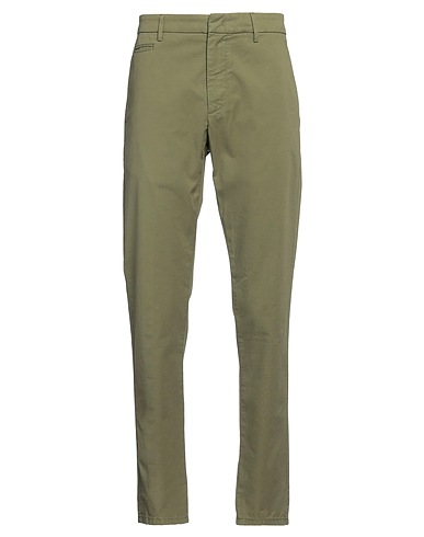 DONDUP Casual trouser Military green 98% Cotton, 2% Elastane