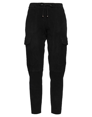 NOVE Pantalone Nero 100% Pelle ovina