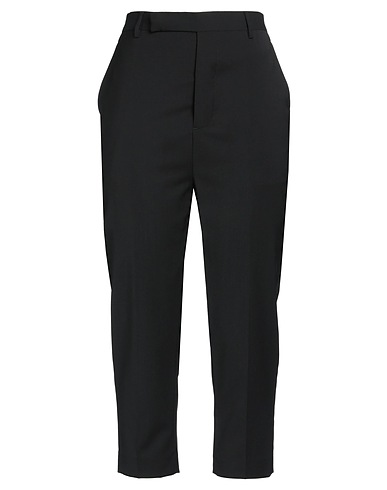 RICK OWENS Pantalone Nero 100% Lana Vergine