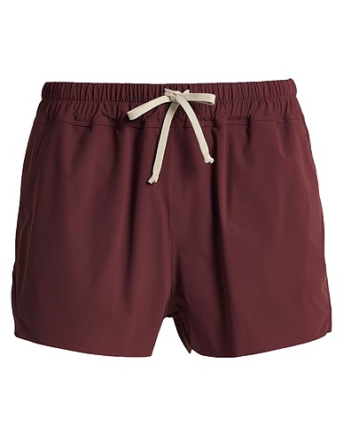 RICK OWENS Shorts & Bermuda Burgundy 73% Polyamide, 27% Elastane